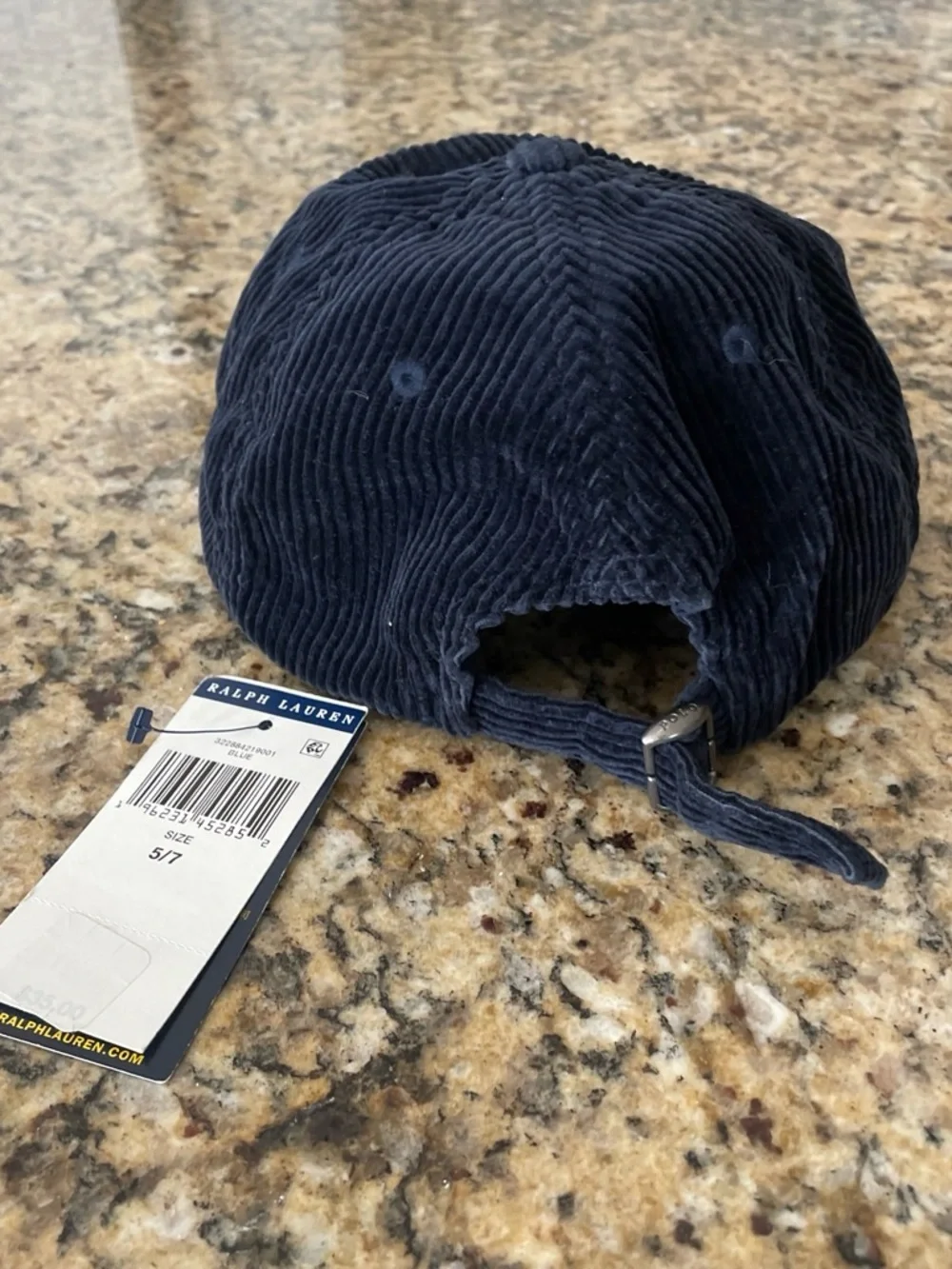 Polo Ralph Lauren Kids 4 7 NWT Navy Corduroy Adjustable Pony Baseball Cap